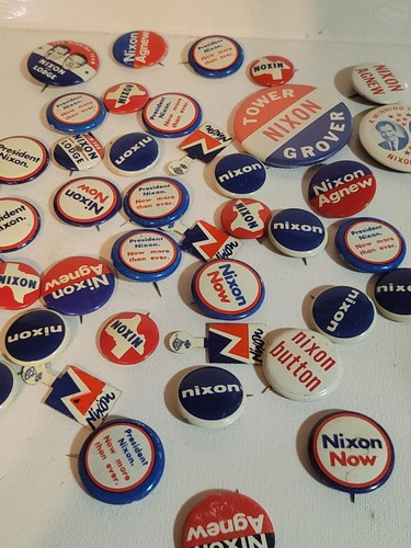Nixon pinback buttons lot - buttons,