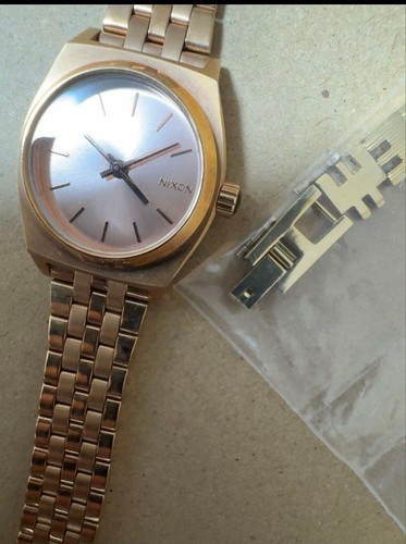 Nixon pink gold small time - nixon,