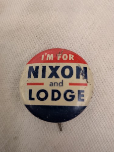 Nixon and lodge pinback - nixon,