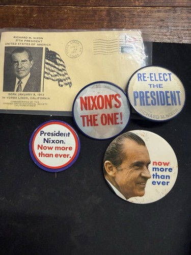 President nixon buttons and - president,