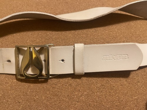 Nixon white solid leather - nixon,