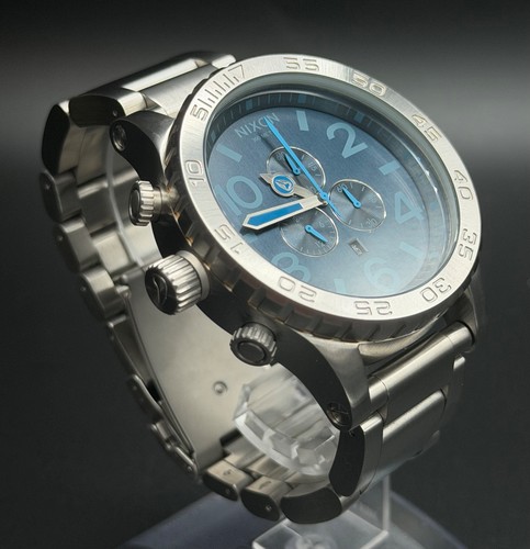 Nixon chrono blue - blue, dial