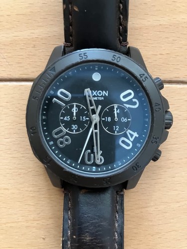 Nixon watch leather belt - nixon, 15h-s
