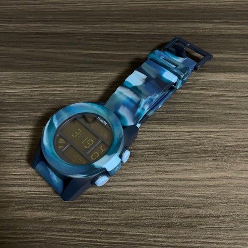 Nixon blue camo - blue, watch