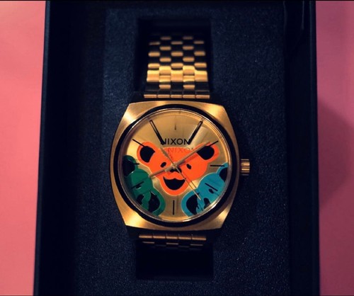 Nixon time teller gold tone - time,