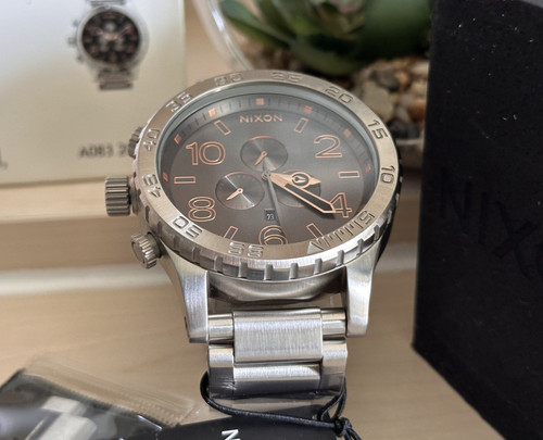 Nixon grey rose gold - 51-30,