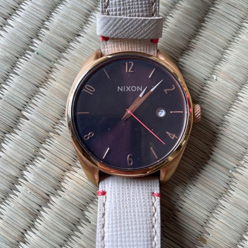 Nixon the bullet - leather, watch