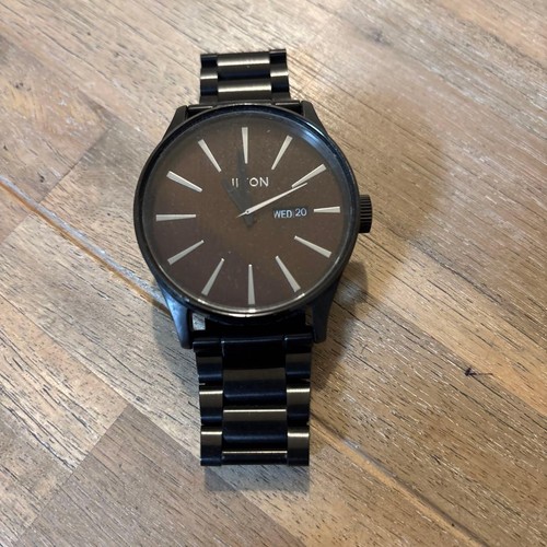 Nixon watch black wood grain - nixon,