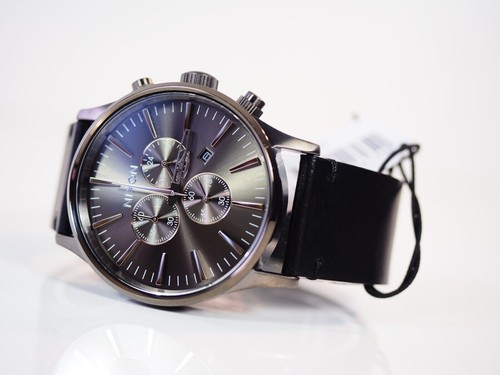 Nixon sentry chrono leather - sentry,